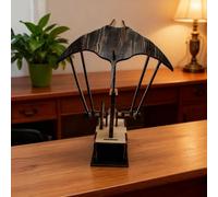 Upgraded Version Handmade Wooden Electric Bionic Manta Ray Ornament, Bionic Manta ray Swimming Posture, Lifelike Mechanical Ocean Decor, for Desk Tabletop Home Gift (2pcs)