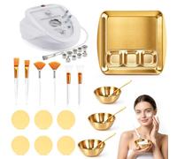 【Upgraded Version】 Microdermabrasion Machine Diamond Professional 20 Pcs Gold Facial Supplies Kit