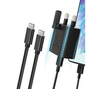 [Upgraded version] Samsung Fast Charger, 25W USB C Charger Fast Charger Plug with 6FT USB C Cable for Samsung Galaxy S25/S25+/S25 Ultra/S24/S24 Ultra/S23/S23 Ultra/S22/S21/A55/A54/A15/A14 - Black
