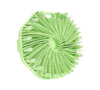 Upgraded Version Silicone Body Scrubber Gentle Exfoliating Shower Bath Brush for Sensitive Skin, Design for Lather Well Effective Body Cleaning for All Type of Skin (Green)