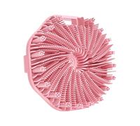 Upgraded Version Silicone Body Scrubber Gentle Exfoliating Shower Bath Brush for Sensitive Skin, Design for Lather Well Effective Body Cleaning for All Type of Skin (Pink)