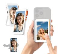 Upgraded Vlog Selfie Monitor Screen for iOS, 4.02″ Magnetic Wireless Screen, 2300mAh Content Creator Equipment Vlogging Kit, with Stand, Adjustable Zoom, Audio Sync, Compatible with iOS/Android