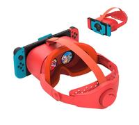 Upgraded VR Headset for Nintendo Switch & Switch OLED Model, Switch VR Gaming Glasses with Adjustable HD Lenses and Head Strap with Rotating Button, Labo VR for Switch Accessories (Orange & Blue)