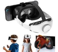 Upgraded VR Headset for Switch 2 (2025), Switch 2 VR Games Glasses with Adjustable HD Lenses and Head Strap with Rotary Button, Labo VR for Switch 2 Accessory, White & Black