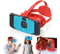 Upgraded VR Headset for Switch 2 (2025), Switch 2 VR Glasses with Adjustable HD Lenses and Comfortable Head Straps with Widen Padded, Labo VR Kit 3D Goggles for Switch 2 Accessories, Orange & Blue