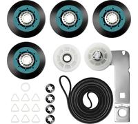 【Upgraded】 w10837240 and 4392067 Dryer Repair Kit for whirlpool Mayt-ag Kenmore KitchenAid-Cabrio Dryer Parts Duet Dryer Parts Bravos xl Dryer Parts Elite Dryer Parts Roller Kit