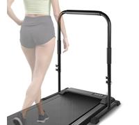 Upgraded Walking Pad Handle Bar, Strong Stable Heavy-Duty Steel Treadmill Handrail, Fits for Walking Pad no More Than 21.7" Wide, Adjustable Handrail Height (Max 43"), Black