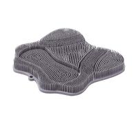 Upgraded Wall Mounted Shower Foot and Back Scrubber Massage Pad with Strong Suction Cups for Deep Exfoliating Clean (Grey, A)