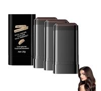 Upgraded Waterproof Hair Dye Comb for Women & Men | 2025 Sweat-Proof Root Touch-Up Stick, Safe 2-in-1 Comb Applicator for Natural Gray Coverage(Black Brown,3PCS)