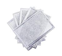 Upgraded WB06X10309 WB06X10359 Microwave Grease Filter 7.64in x 5.12in by Canamax - Compatible with LG GE Kenmore - Filter Kitchen Oven Air Entering Over The Range Vent Fan - Pack of 5