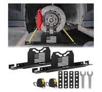 Upgraded Wheel Alignment Tool, 2 PCS Toe Alignment Tool Plates Without Removing Calipers, Wheel Alignment Kit with 2 Measuring Tapes, Compatible with Most Cars and SUVs