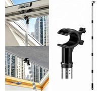 Upgraded Window Pole Opener, 1.84m Compatible with Velux GGL GGU Skylight, for Vertical Horizontal Sliding Window, Multi-Part Adjustable Loft Hatch
