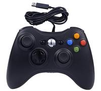 Upgraded Wired Controller Gamepad for Windows 7/8/10 Microsoft PC Controller Support Steam Game XBOX 360 & Slim, Black