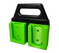 Upgrades 4 Slot ABS Battery Holder Small Organizers with Secure 4 Bay Tool Batteries Storage Rack for 18V / 20V Space Saving Battery Rack