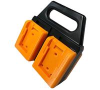 Upgrades 4 Slot ABS Battery Holder Small Organizers with Secure 4 Bay Tool Batteries Storage Rack for 18V / 20V Space Saving Battery Rack