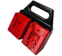 Upgrades 4 Slot ABS Battery Holder Small Organizers with Secure 4 Bay Tool Batteries Storage Rack for 18V / 20V Space Saving Battery Rack