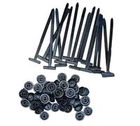 Upgrades Auto Locking Nylon Ties with Protections Wire Clips for Automotive Industrial Applications Multipurpose Nylon Cable Fasteners