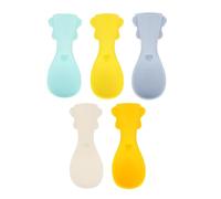 Upgrades Baby Bag Spoon Baby Food Bags Spoon Attachment Infant Spoon Attachment for Food Bag Silicone Baby Spoon Roots Secure Feeding Spoon Set Baby Puree Bag
