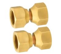 Upgrades Brass Rotate Joints 0.675inch Threaded Ends High Temperature Resistance Easy Installation for Liquid Systems Instrumentation Tube Adapter