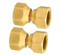 Upgrades Brass Rotate Joints 0.675inch Threaded Ends High Temperature Resistance Easy Installation for Liquid Systems Instrumentation Tube Adapter