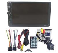 Upgrades Double Din Car Radio 7 Inch Display Player OS Systems Auto Subwoofer Backups Camera For Automotives Car Sound Receiver With Double USB Aid Inputs