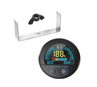 Upgrades Double Purpose Digital Electric Gauges Clear Display Voltmeter Suitable for Both & Mobile Power Unit Battery Potential Monitor