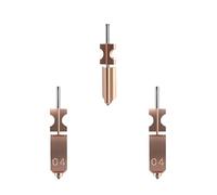 Upgrades FLASH-FORGE AD5X Nozzle Kit Flash Cast AD5X Original Nozzle 0.4mm Stainless Steel Component Compatible with 3D Printer Accessories(3 PCS)