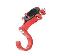 Upgrades Motorcycle Handlebar Hook Aluminum Bag &, Red | Heavy Duty Hook for Electric Bikes, Aluminum Bag & Gear Holder, Strong Load Capacity Hook