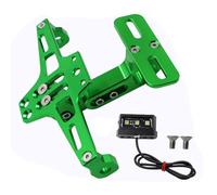 Upgrades Motorcycle License Plate Bracket With LED Illuminate Motorcycle Tail Light Stand And Number Plate Hold Motorbike Registration Mount