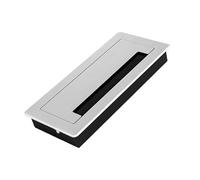Upgrades Rectangular Metal Cord Hole Covers Aluminum Cable Pass Through Grommet Suitable for Desks Homes & Use Rectangle Wire Port