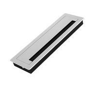 Upgrades Rectangular Metal Cord Hole Covers Aluminum Cable Pass Through Grommet Suitable for Desks Homes & Use Rectangle Wire Port