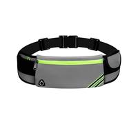 Upgrades Reflective Water-Resistant Exercise Band Ventilated Strap for Safe Device Storage On Jogs Walks Outdoor Sports Breathable Running Belt with Zippers