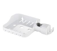 Upgrades Soap Holder Bathroom Countertops Organize Drain Dish Kitchen & Use Dish Holder Clip On Tray For Shower Rod ABS Kitchen Organize Space Saving Tray Clip