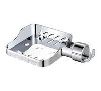 Upgrades Soap Holder Bathroom Countertops Organize Drain Dish Kitchen & Use Dish Holder Clip On Tray For Shower Rod ABS Kitchen Organize Space Saving Tray Clip