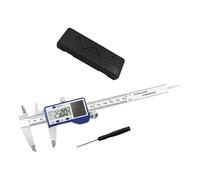 Upgrades Solar PoweredSteel Digital Calipers 150mm with Double Power Supply & Storage Case for for Mechanical Engineering Double Power Solar Battery Digital Calipers