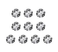 Upgrades Stainless Steel Handrail T Connectors Set Metal Pipe Fittings Structural Tube Connectors Fence End Rails Clamps Pipe Joint