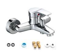 Upgrades Thermostatic Bath Mixing Faucet Ergonomic Handle Leak Without Operate Bathtubs Mixing Valves Set for Easy Maintenance Not Drips Bathroom Faucet Installation
