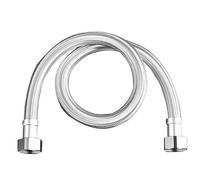 Upgrades Thickened Steel Double Ended Hose High Temperature Resistance Double Connection Plumbing Accessory for Bathroom Erosion Resistant Bathroom Hose