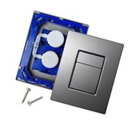 Upgrades Toilet Tanks Panel Replacement Part Simple Styles Wall Hung Toilet Flush Panel for GD2 Series 38732 & 38966 Models Bathroom Wall Mounted