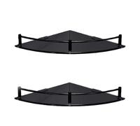 Upgrades Wall Mounted Corner Shelf Waterproof Bathroom for Bathroom Arrangement Glass & Strong Metal Blend Kids Secure