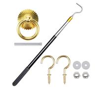 Upgrades Your Attic Ladder with This Pull Down Hook Set Including A 60Inch Adjustable Rod and Stylish Coppers Rings Replacement Pull Down Cord