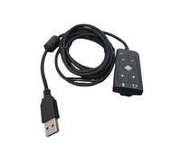 Upgrades Your Headset With The USB External Sound Card To 3.5mm Headphone Mics Jacks Adapter For Cloud2 7.1 Headphones