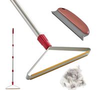 Upgrated Carpet Rake for Pet Hair Removal with Long Handle, 1 Mini Carpet Scraper Included, Carpets Brush Pet Hair Remover for Rug