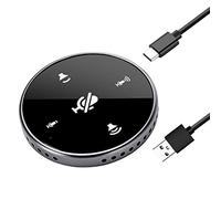 Upgrated USB Conference Microphone with Speaker,Laptop Omnidirectional Computer Mic with Touch-Sensor to Mute/Volume,for Zoom Meetings,Skype,VoIP Call,Interview,Christmas Stocking Stuffers Surprise