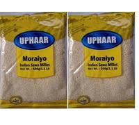Uphaar Moraiyo 500g - Barnyard Millet Grain | Ideal for Fasting Recipes, Khichdi & Kheer | Gluten-Free Vegetarian Ingredient | Sama Rice Alternative (Pack of 2)