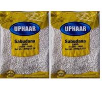 Uphaar Sabudana Sago 500g - Premium Tapioca Pearls for Cooking | Ideal for Khichdi, Kheer & Fasting Recipes | Gluten-Free Vegetarian Ingredient (Pack of 2)
