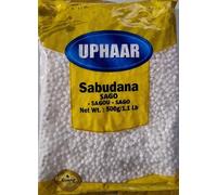 Uphaar Sabudana Sago 500g - Premium Tapioca Pearls for Cooking | Ideal for Khichdi, Kheer & Fasting Recipes | Gluten-Free Vegetarian Ingredient (Pack of 1)