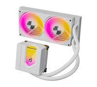 upHere E240TC ARGB CPU Liquid Cooler, 240mm AIO Cooler, All-in-One Water Cooling System, U3TC PWM Fan, Magnetic Pump Cover, TDP 280W, Intel LGA 1851/1700/2011 & AMD AM4/AM5 - White