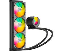 upHere gaming U360KC AIO Cooler ARGB, 360mm Water Cooler CPU, All-in-One Liquid CPU Cooler with U3 Series ARGB 120mm PWM Fans, Intel LGA: 2011/2066(X79/X99 Motherboard)&AMD: AM5/AM4 Compatible - Black