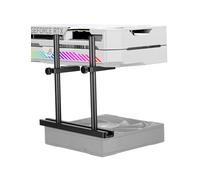 upHere GBS2 GPU Support Bracket Dual Brace, Fan Mounting Adjustable Height Graphics Card Support, Aluminum GPU Sag Bracket, Stand Holder for Video Card(128mm)